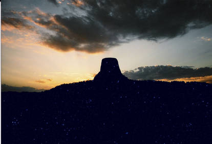 Devil's Tower's Starry Night
