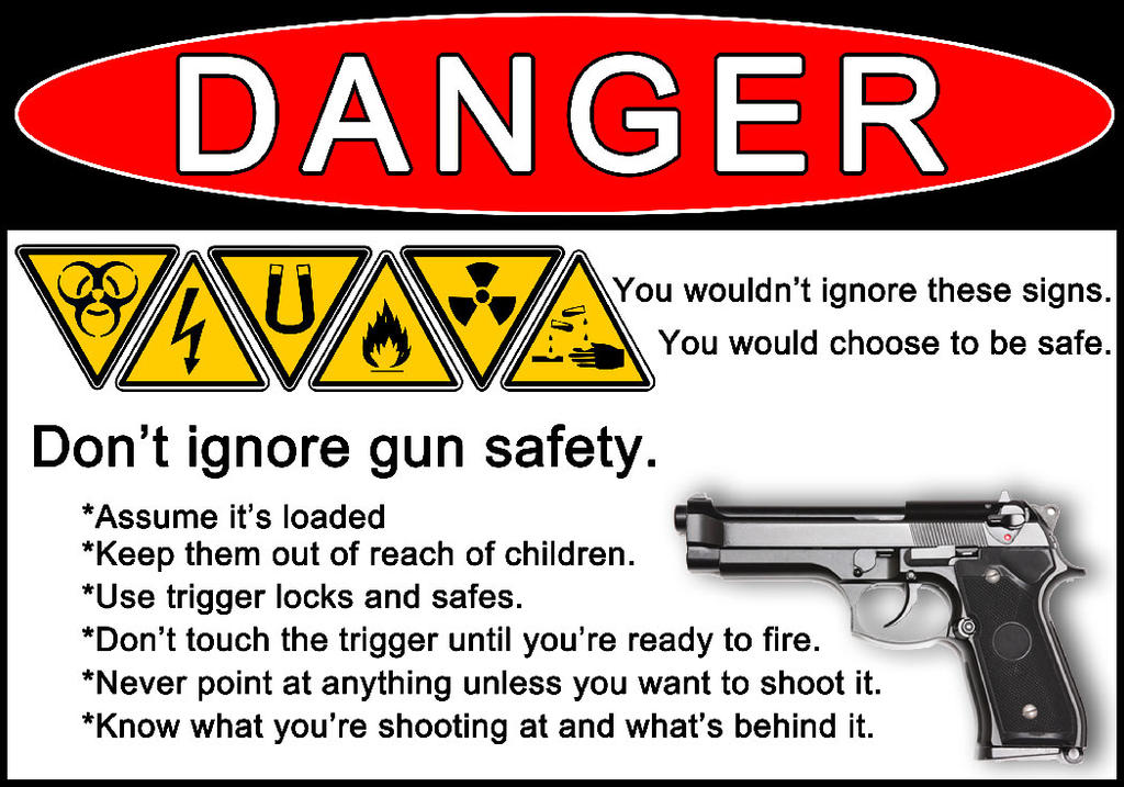 Gun Safety ad thing by holliehaley on DeviantArt