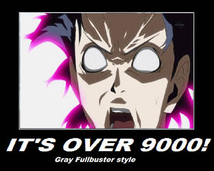 Its over 9000 Gray style by CatCamellia