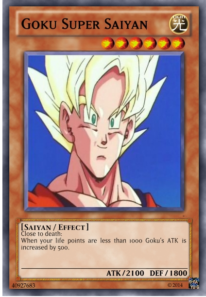 Goku Super Saiyan Yugioh Card by CatCamellia on DeviantArt Goku Super Saiyan Yugioh Card by CatCamellia on DeviantArt