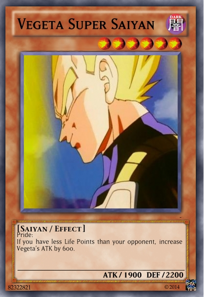 super saiyan yugioh card Made a deck based on the 3 Saiyan Warriors from Dragon Ball: Goku, Vegeta, and Future Trunks. : r/customyugioh
