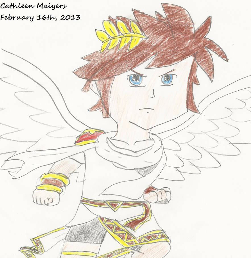 Kid Icarus: Uprising Pit Drawing by CatCamellia on DeviantArt