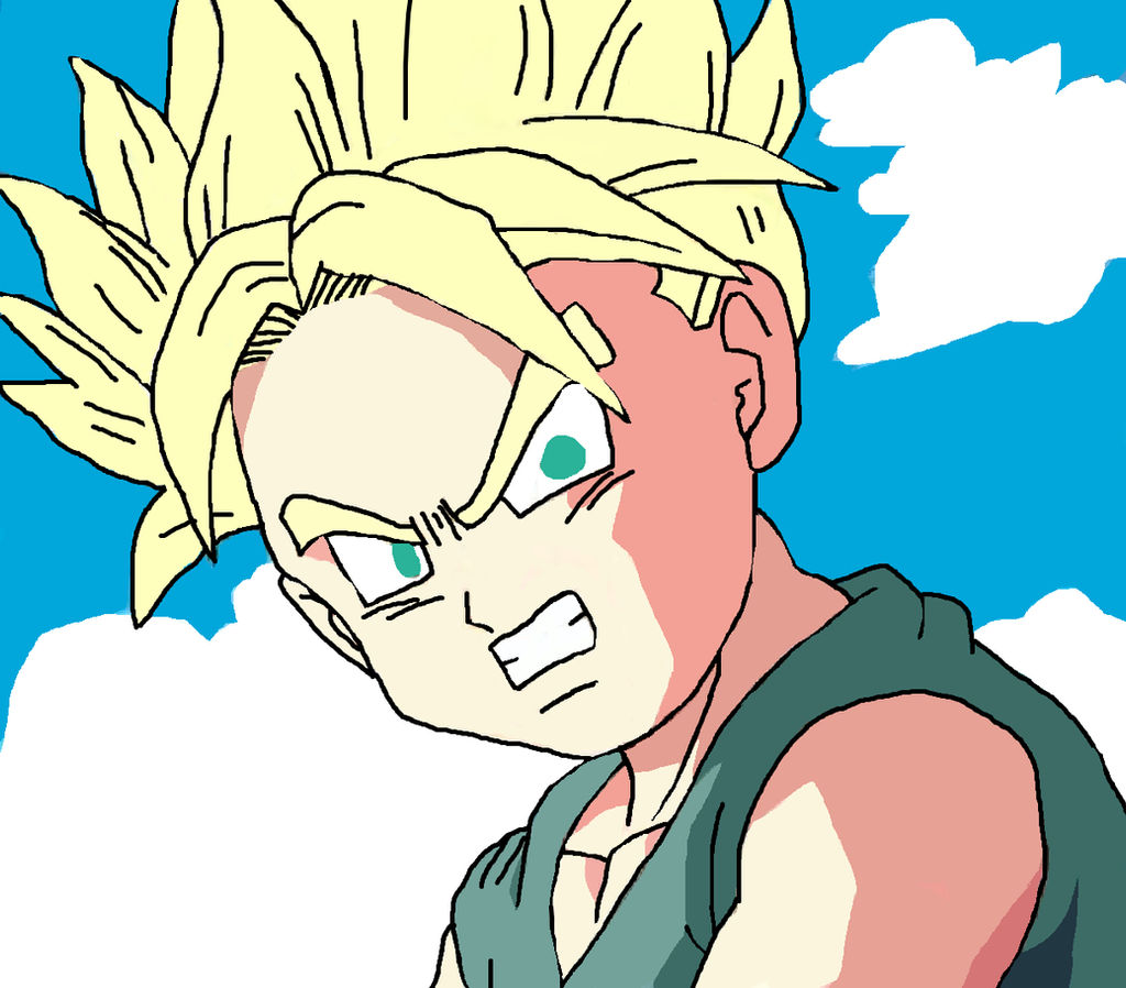 Kid Trunks Super Saiyan Drawing