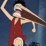 Luffy and Zoro gif