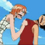 Luffy and Nami gif