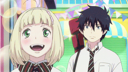 Rin and Shiemi gif