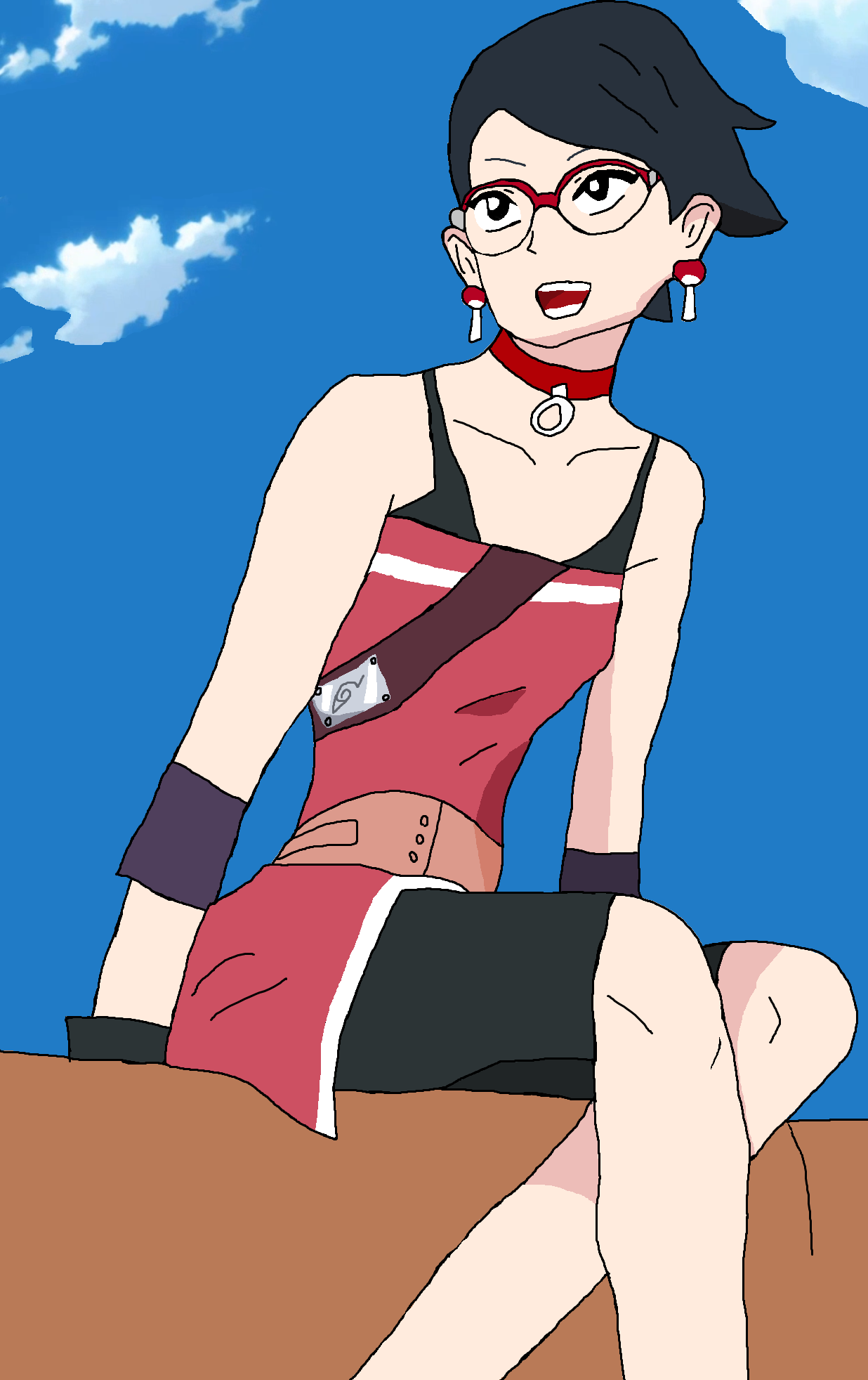 Sarada Uchiha post Timeskip by mosesthatdude on DeviantArt