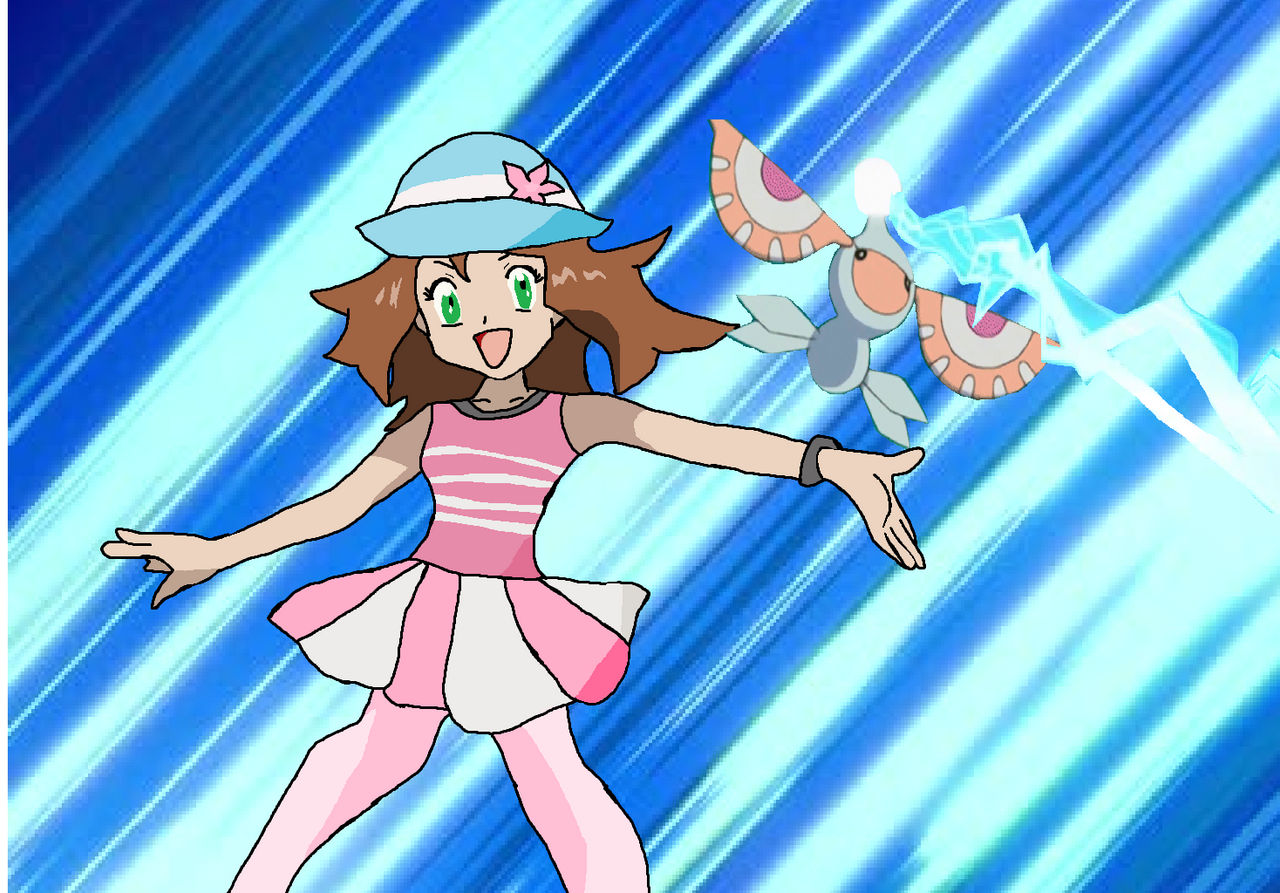 Genevieve performing with her Masquerain by CatCamellia on DeviantArt