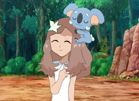 Lunabelle and her cuddly Komala