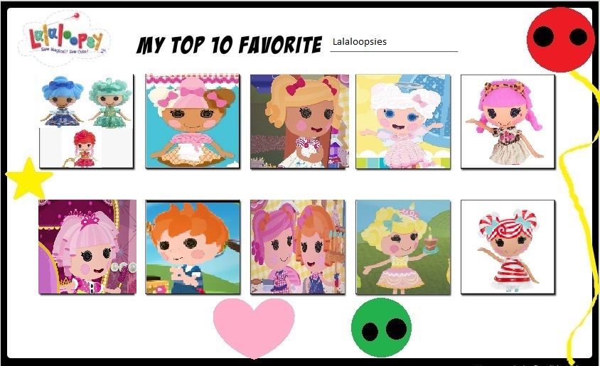 Top 10 my Favorite Lalaloopsies