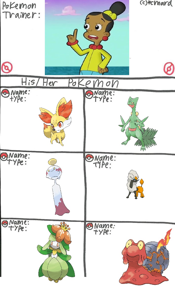 Jackie's Pokemon Team