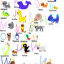 Happy Animal Alphabet (Spanish)