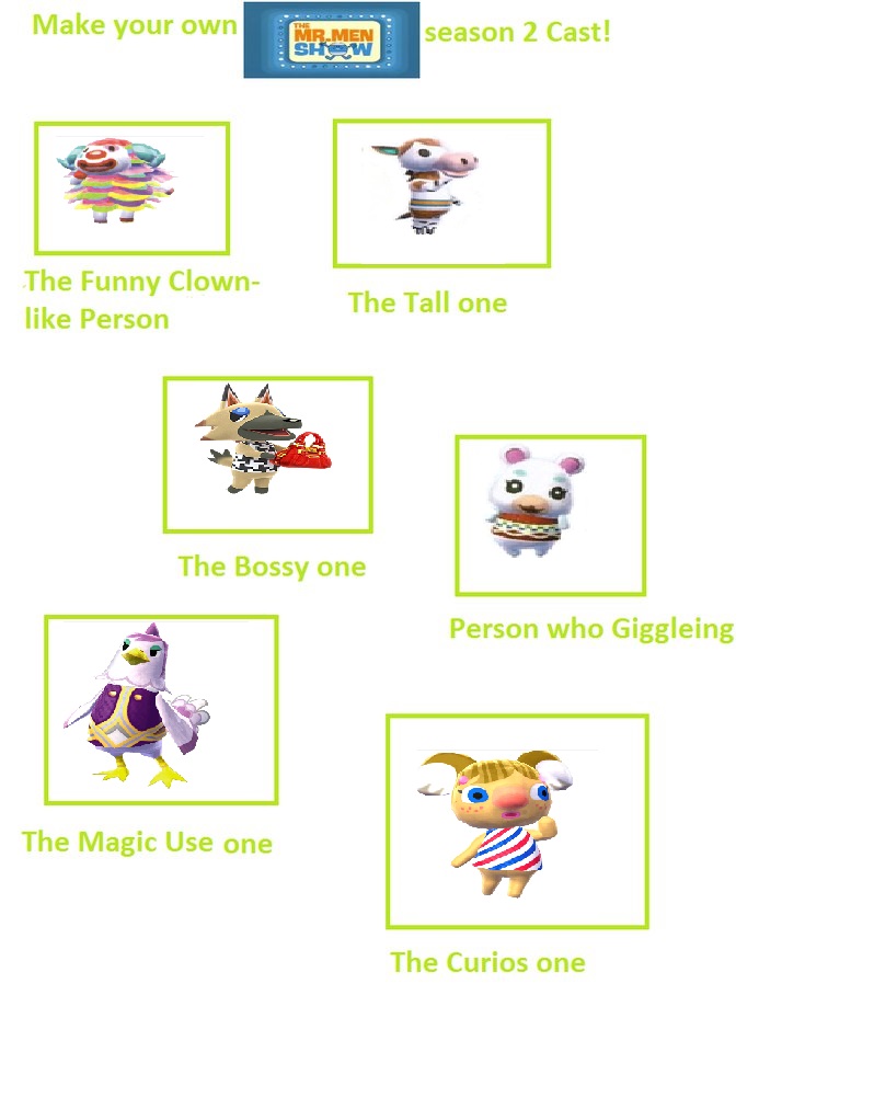 Animal Crossing Mr Men Show Season 2 Cast by EmeraldZebra7894 on DeviantArt Animal Crossing Mr Men Show Season 2 Cast by EmeraldZebra7894 on DeviantArt
