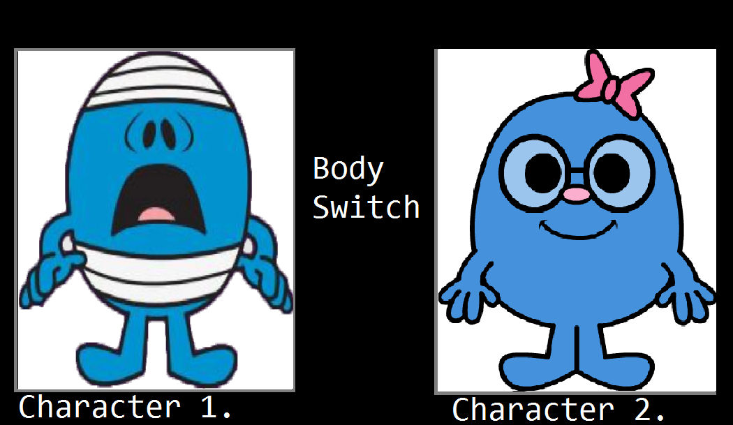 If Mr. Bump and Little Miss Whoops switching bodie by EmeraldZebra7894 ...