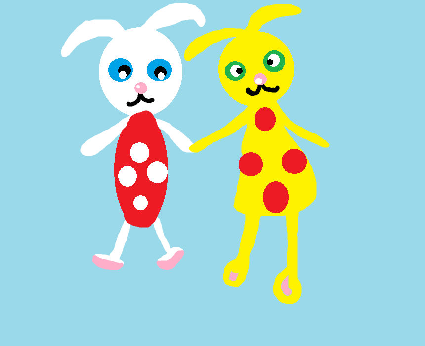 The Rabbit Duo by EmeraldZebra7894 on DeviantArt