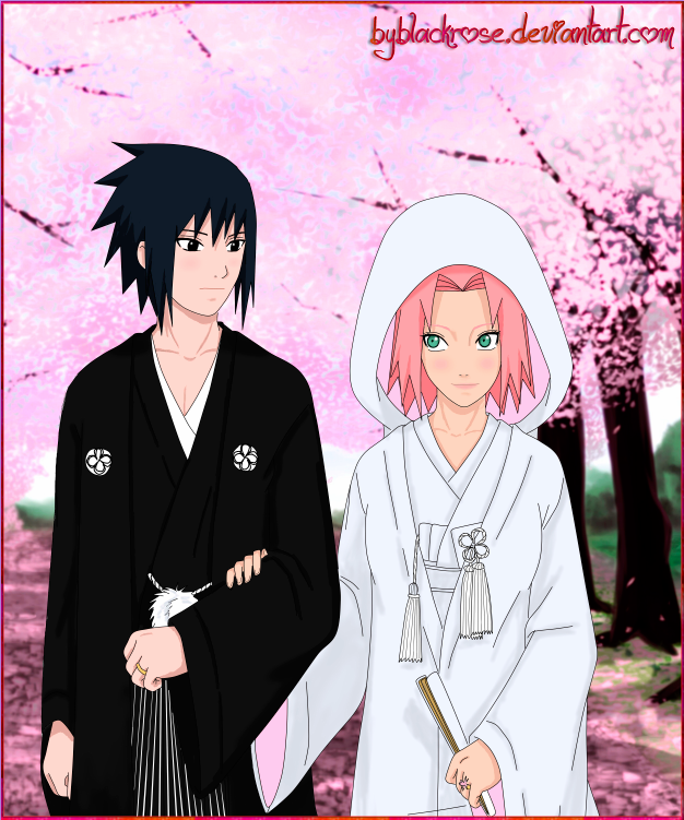 SasuSaku wedding photo.