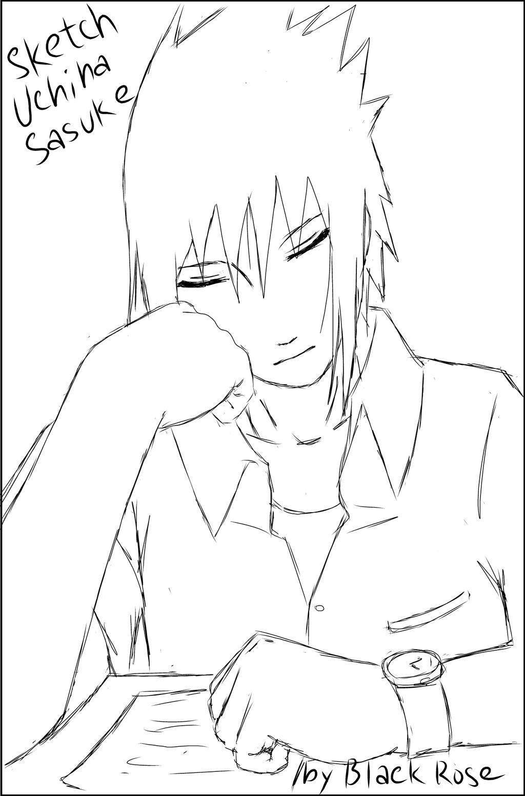 Sketch Uchiha Sasuke