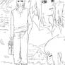 Sketch Sasuke for doujinshi Night Flower