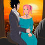 SasuSaku at the horse walk.