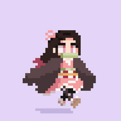 Smol Running Nezuko (Demon Slayer)