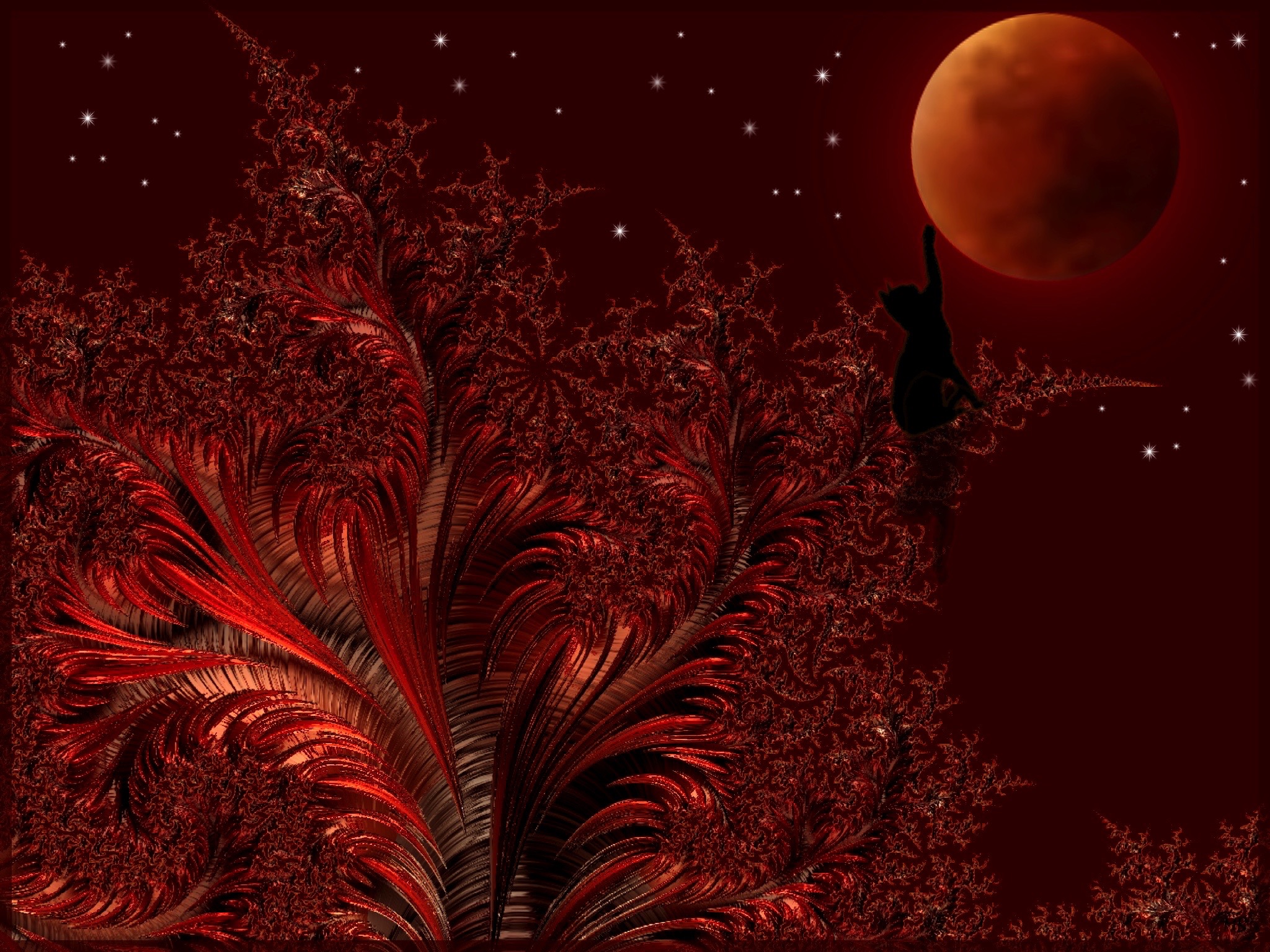 Blood Moon. Total Lunar Eclipse