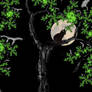 Fractal Tree in the moonlight