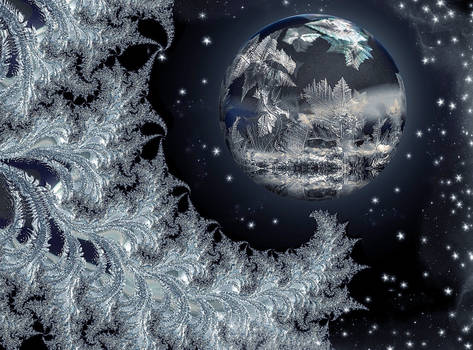 Ice planet by night
