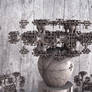 A vase of wooden flowers for Charles' Birthday
