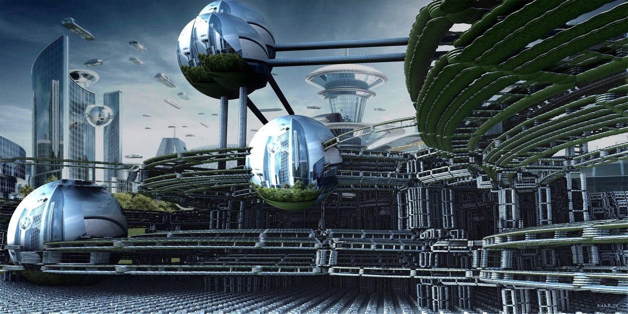 Deviantart Future City of the Future by marijeberting on DeviantArt