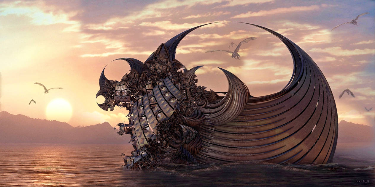 Dragon Ship by marijeberting on DeviantArt