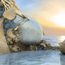 Hauling a fishing net
