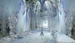 Ice Queen in her Ice Palace by marijeberting