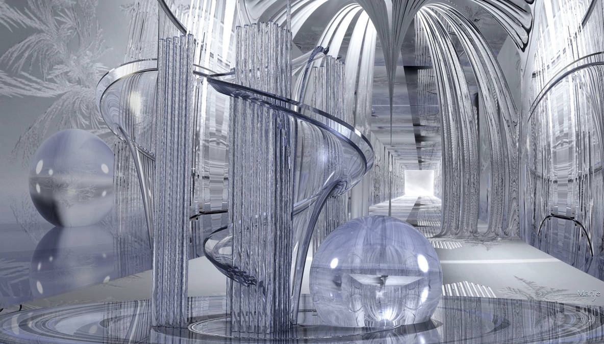 Ice sculpture in ice palace by marijeberting