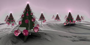 Frozen Christmas Trees