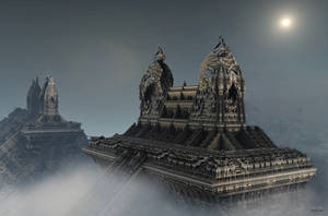 Temple on a mountain top ...