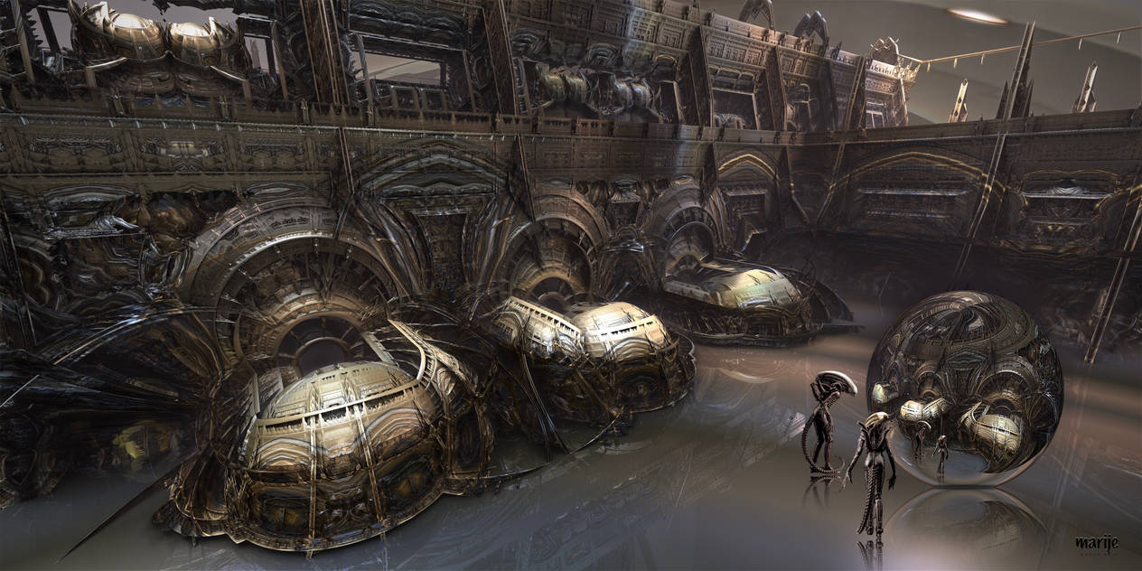 Alien Complex Ruffle Industrial alien complex ... by marijeberting on DeviantArt