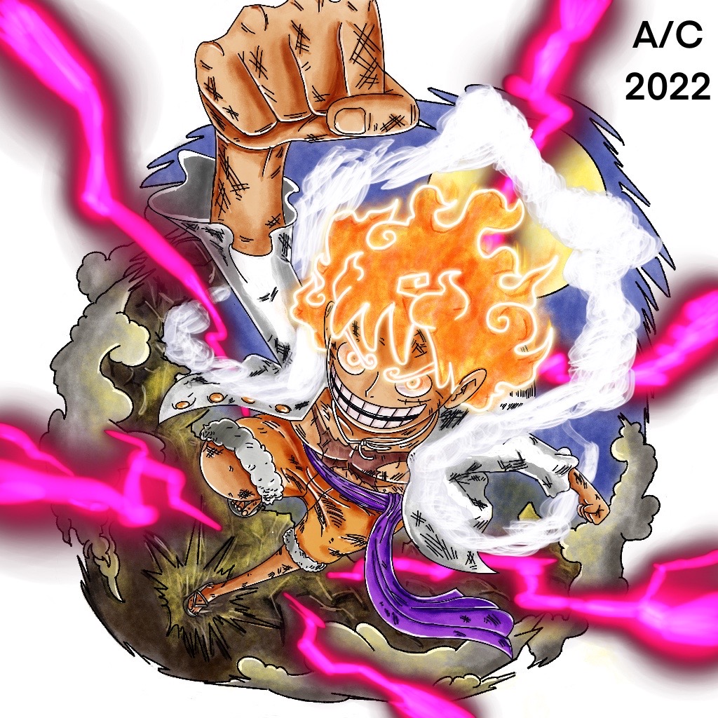 Gear 5 Luffy: RECOLOR by greciiagzz on DeviantArt