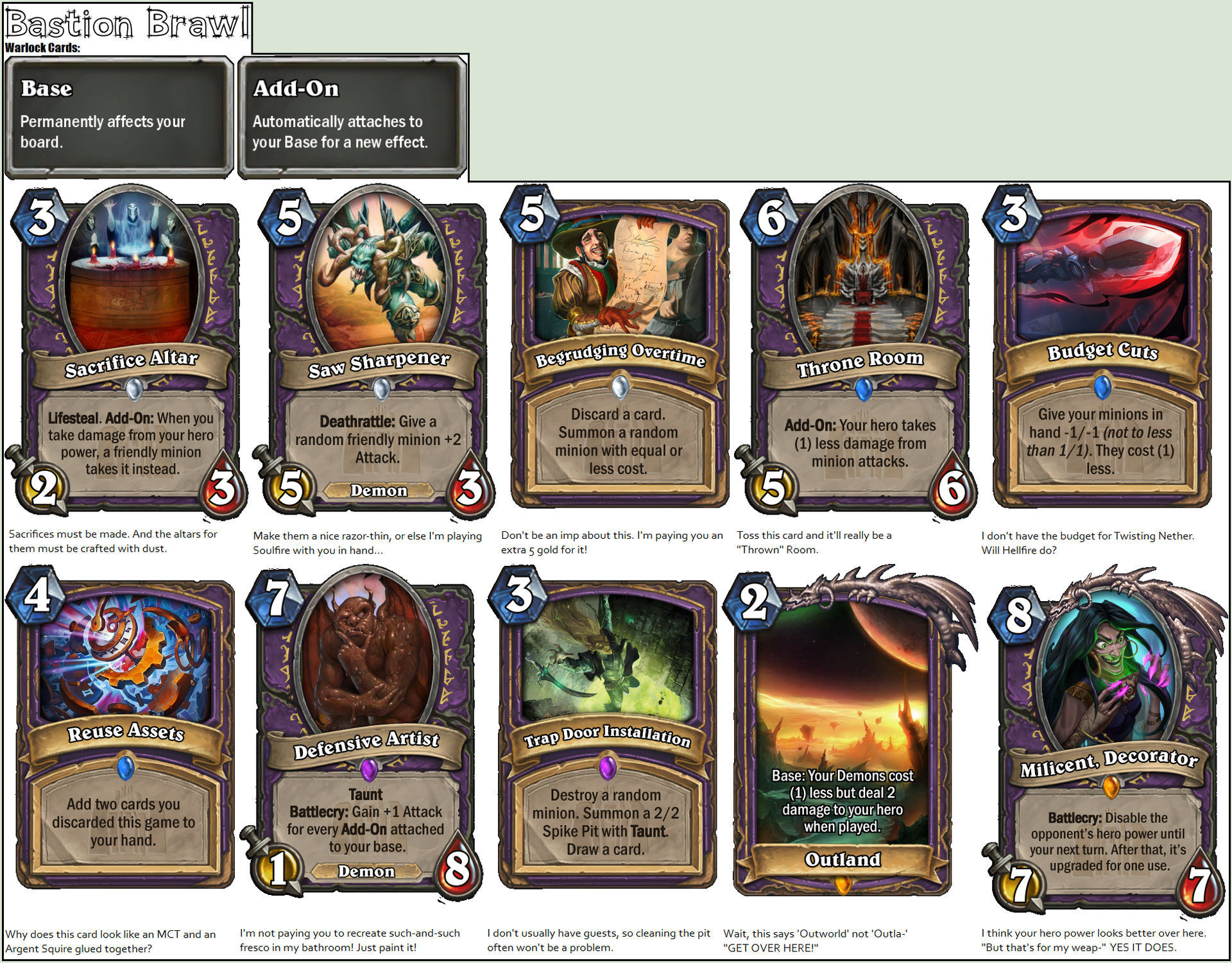 Sacrifices Must Be Made Wow Hearthstone: Bastion Brawl- Warlock by Red-Rum-18 on DeviantArt