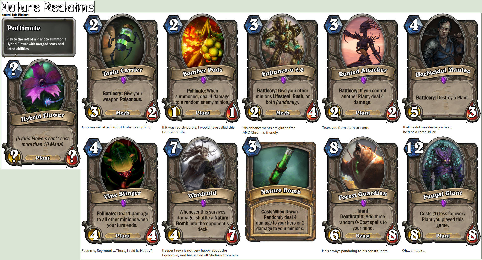 Hearthstone Nature Reclaims Epic Neutrals By Red Rum 18 On Deviantart Hearthstone Nature Reclaims Epic Neutrals By Red Rum 18 On Deviantart