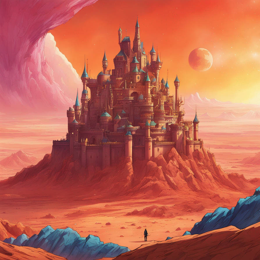 Castle on mars by Catiusie on DeviantArt