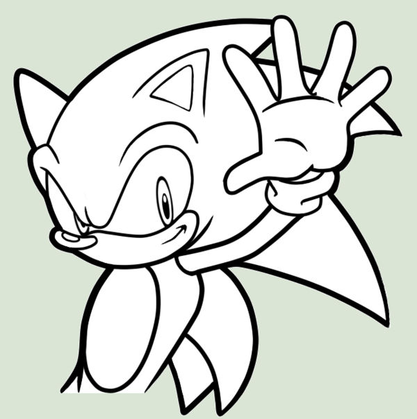 Vector Sonic Line Sonic Line Art -reupload- by webheadhailey on DeviantArt
