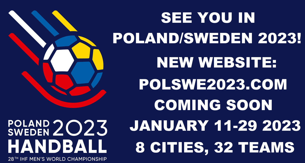Handball Championships 2023 , Poland & Sweden  Sticker for Sale by  Soufiane-Store