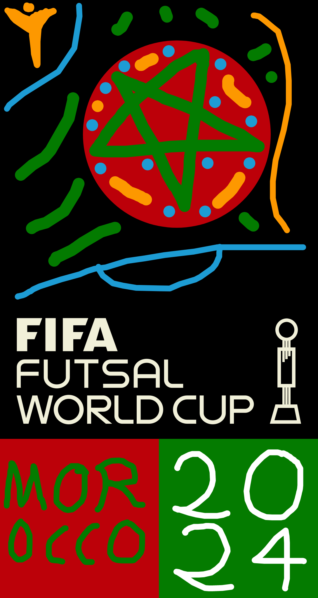 FIFA Futsal World Cup 2024 Morocco Logo (2.0) by PaintRubber38 on