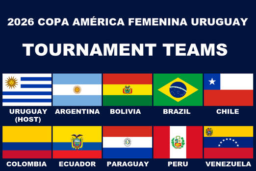 Copa America Femenina Uruguay 2024 Logo by PaintRubber38 on DeviantArt