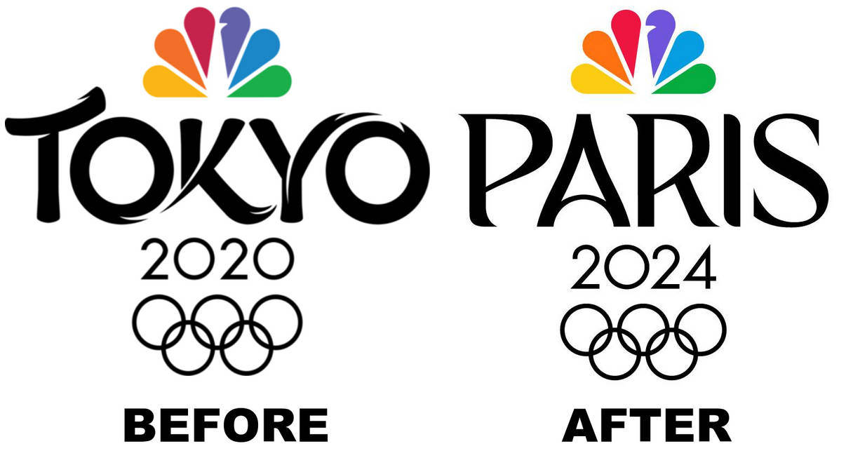 NBC Olympics Logo Comparison (Summer 2024) by PaintRubber38 on DeviantArt