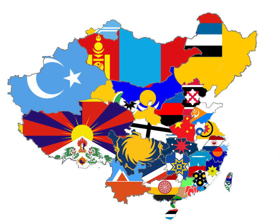 Deviantart China Map China War of Independence flagmap by GGSOMG on DeviantArt