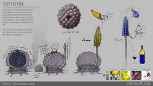 Environment Concept Art - Mushroom Forest sheet 02
