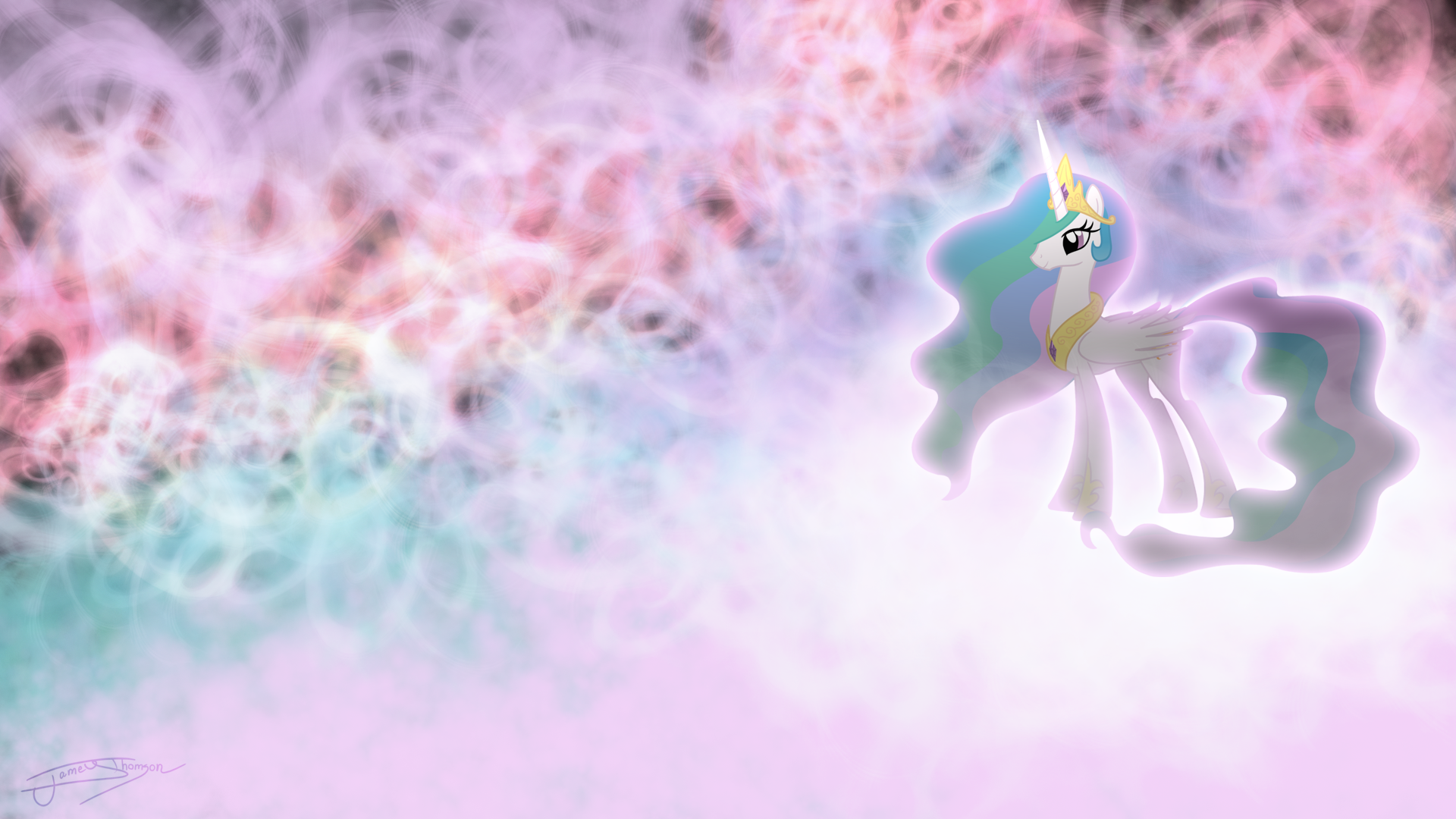 Princess Celestia - Colorful Clouds