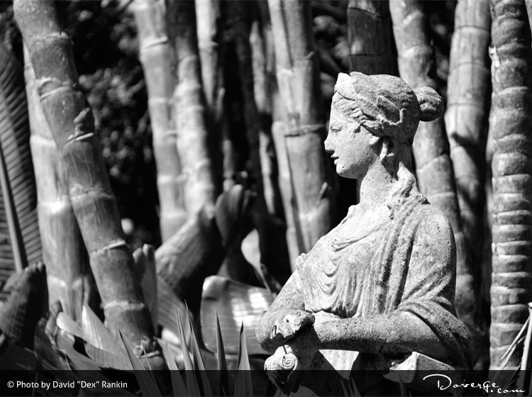 Black and White Stone Statue