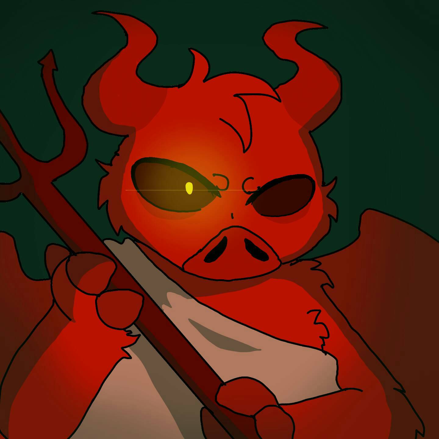 Devil Piggy Roblox By Cristyuwu On Deviantart - red devil roblox avatar